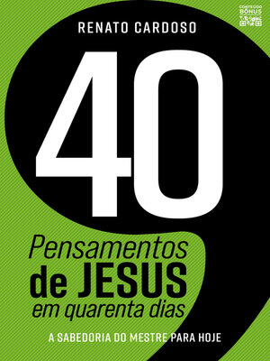 cover image of 40 Pensamentos de Jesus em quarenta dias